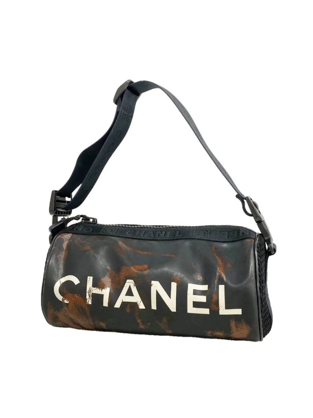 Chanel Shoulder Bag Sports Rubber Black